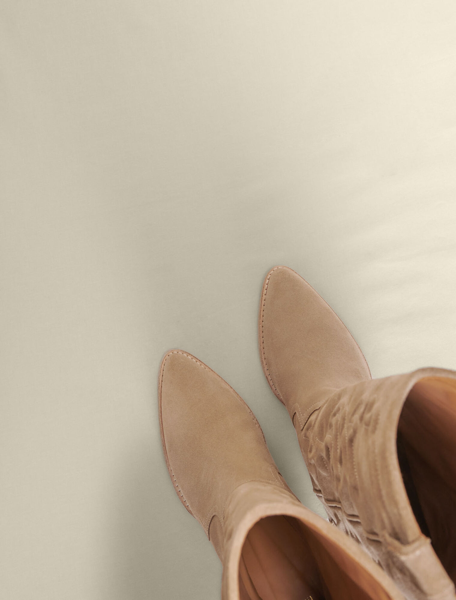 Embroidered leather cowboy boots