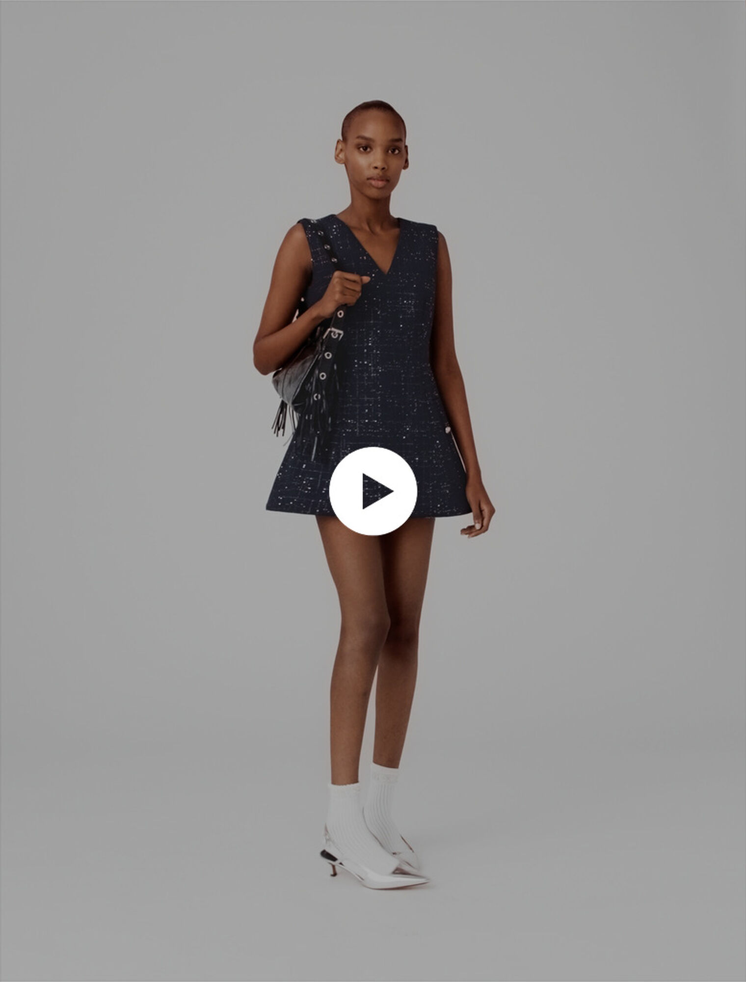 Miss M mini cracked leather bag