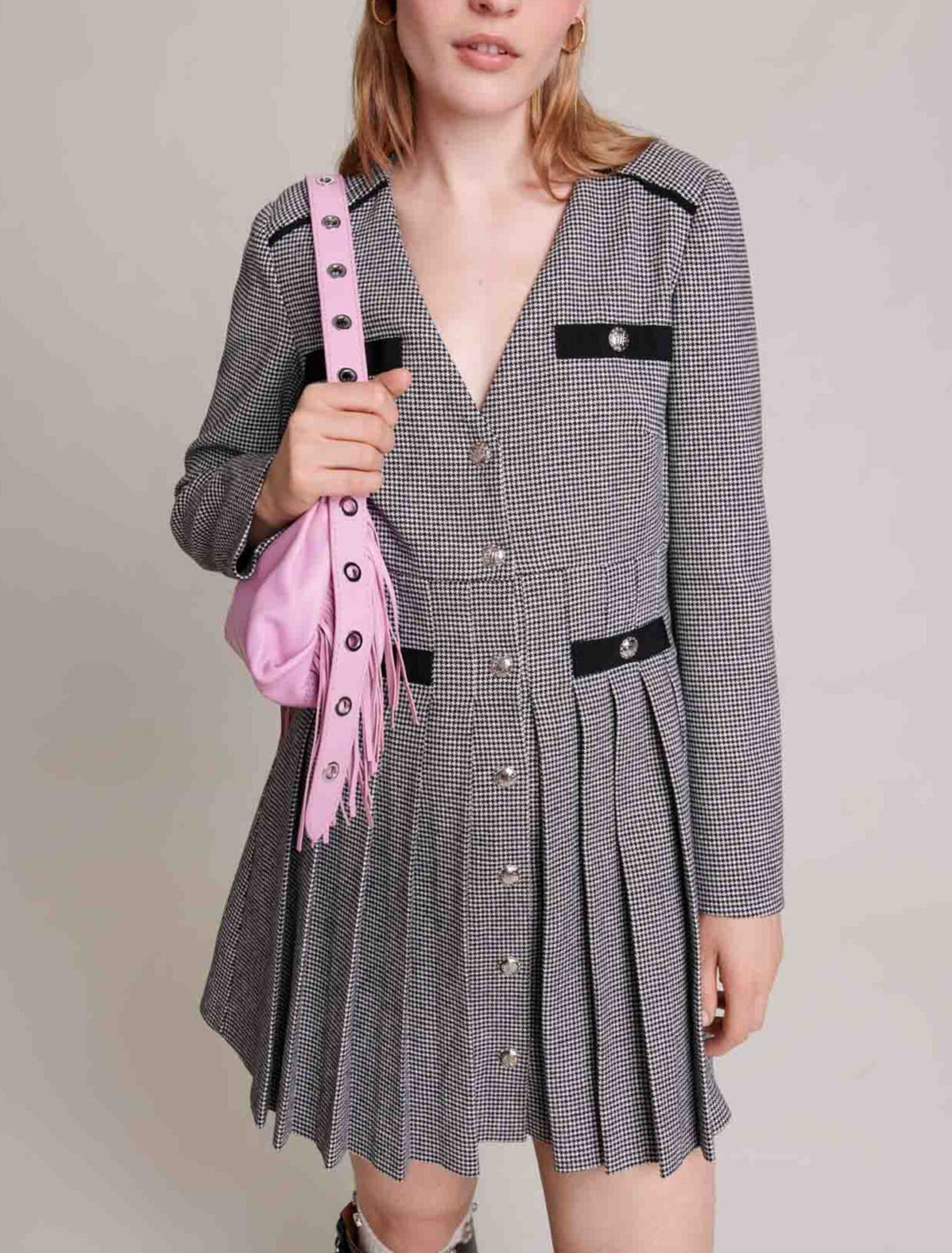 Short pleated dress