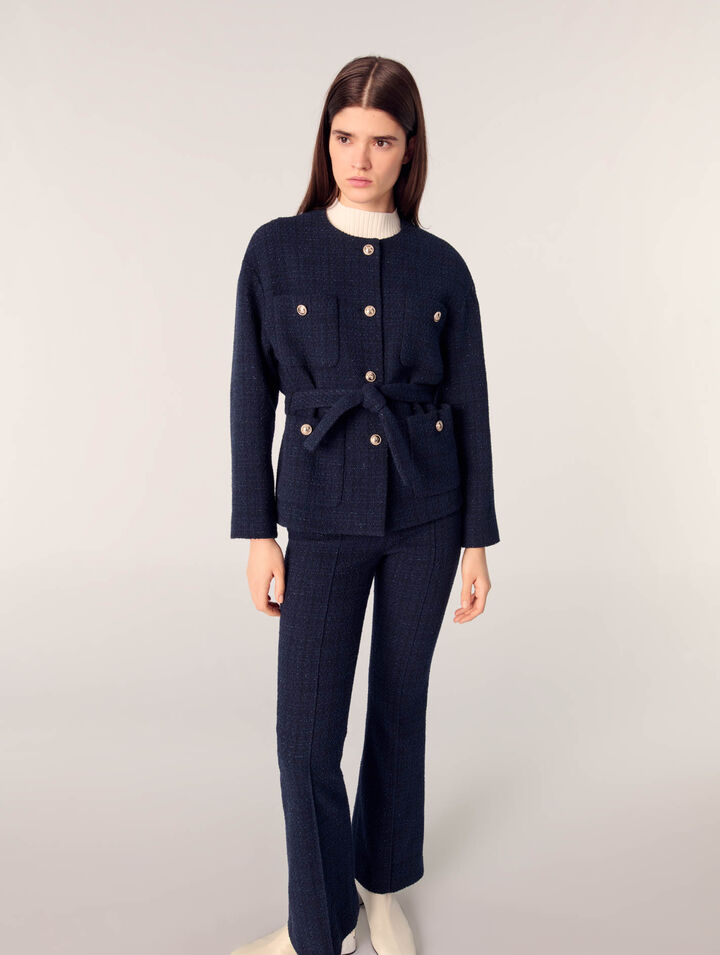 4-pocket tweed jacket 
