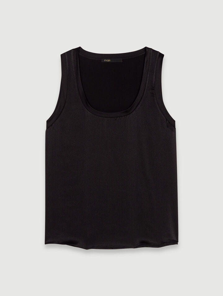 Silk tank top