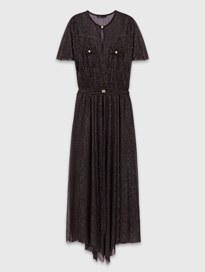 Metallic maxi dress