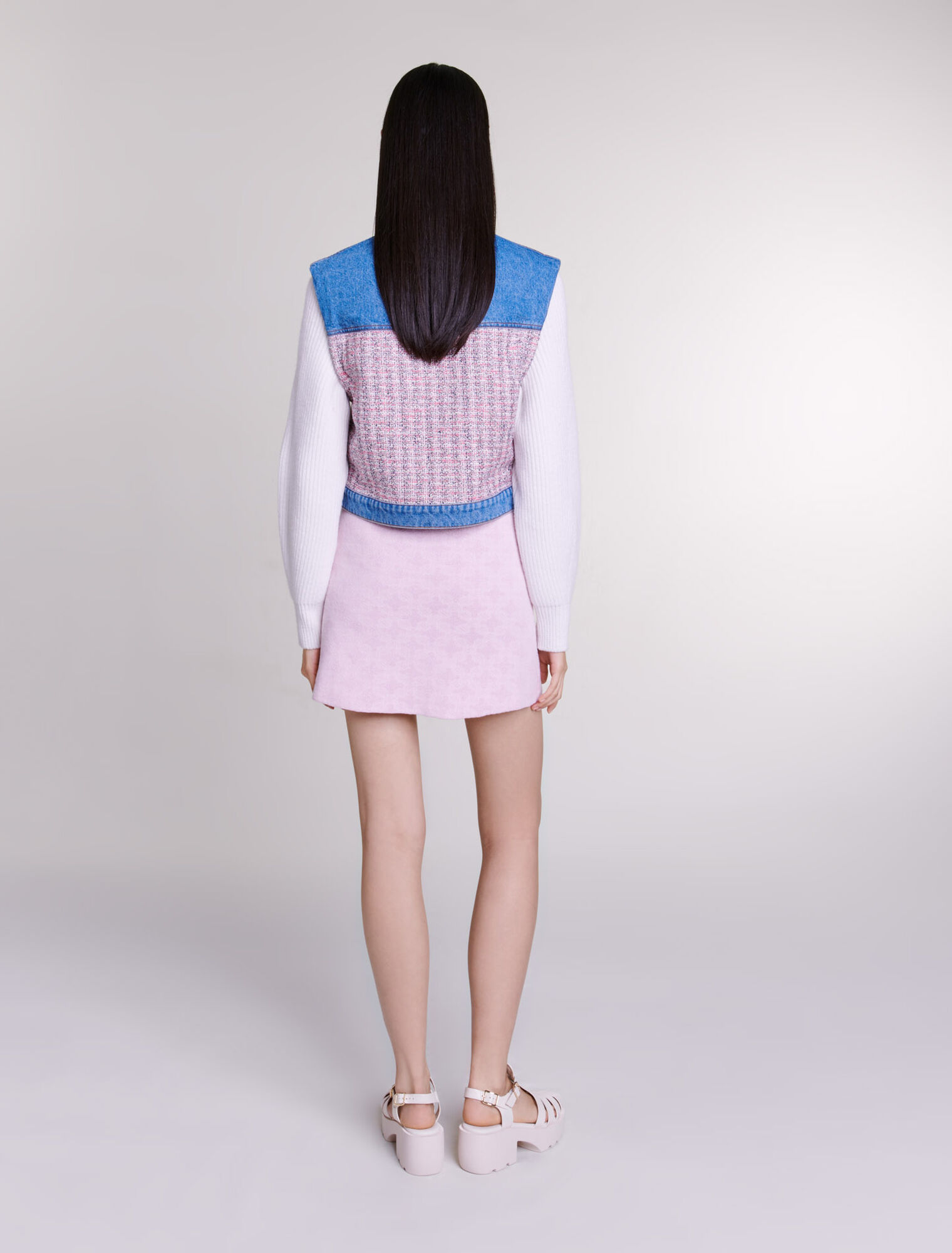 Jacquard knit skirt