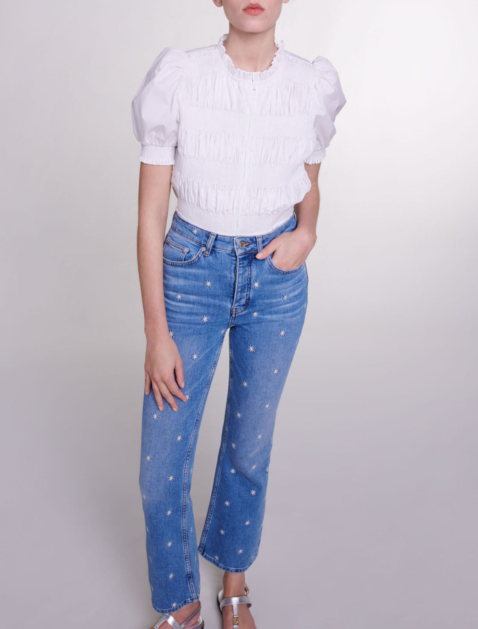Embroidered jeans
