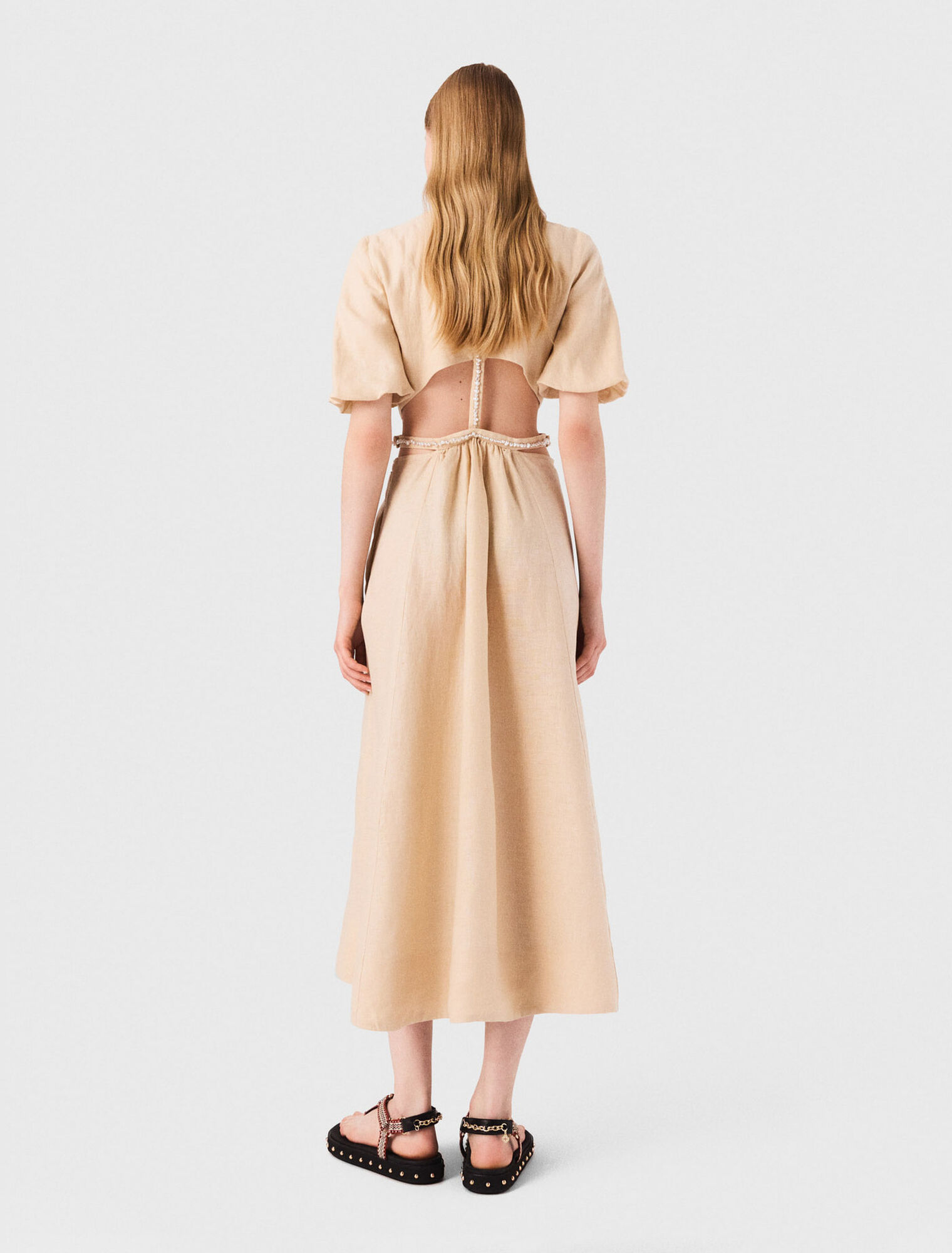 Linen maxi dress