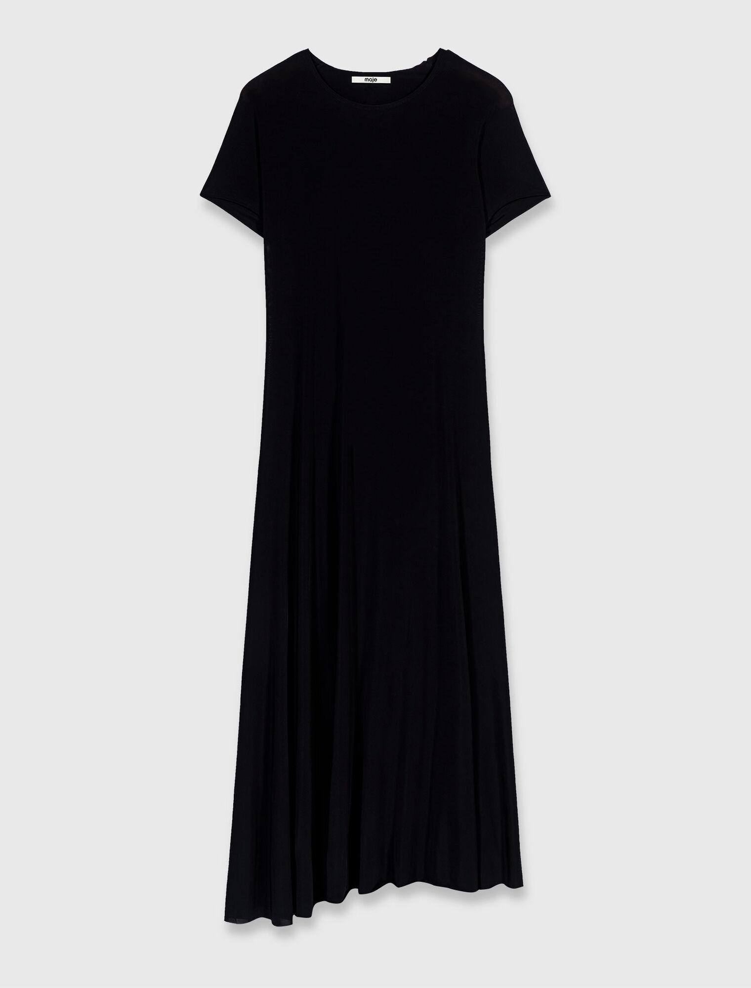Cowl-back maxi dress