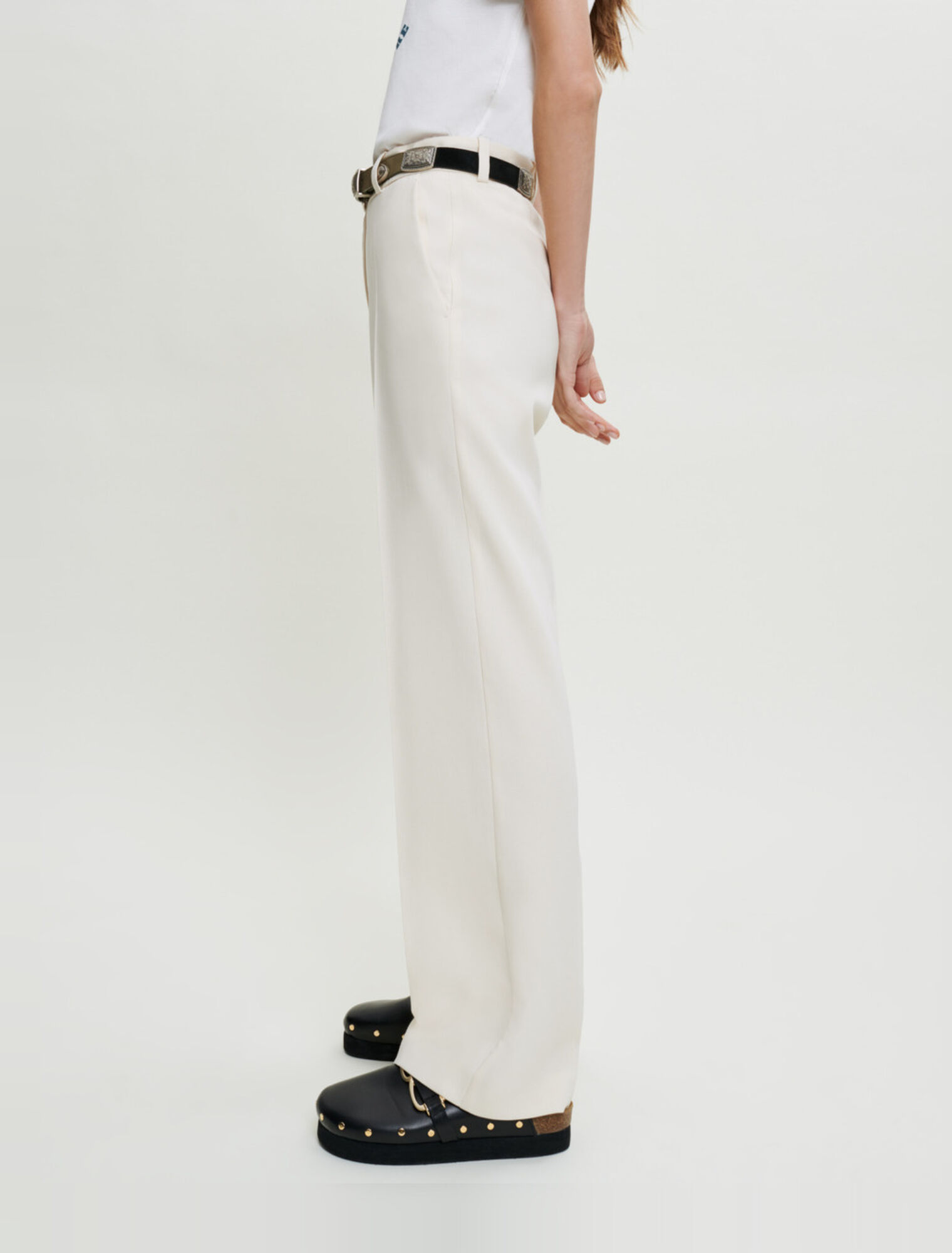 Wide-leg suit trousers 