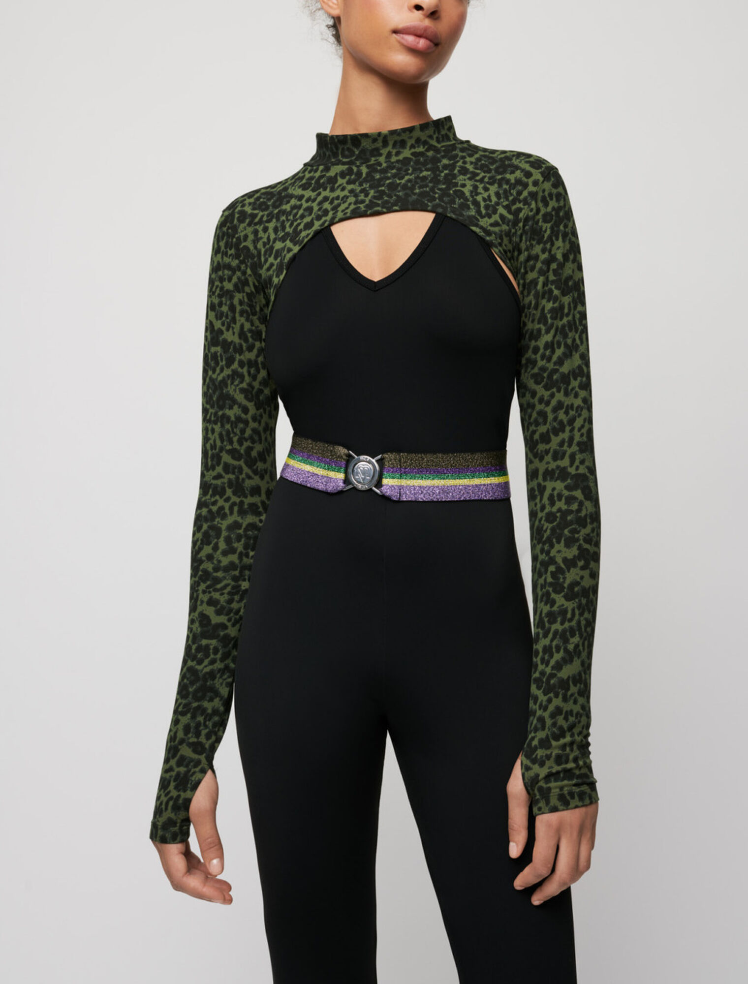 Printed mini crop top