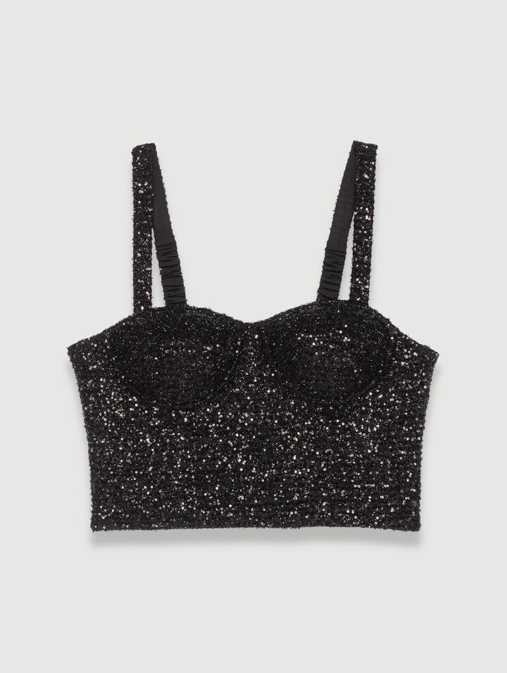 Sparkly bustier