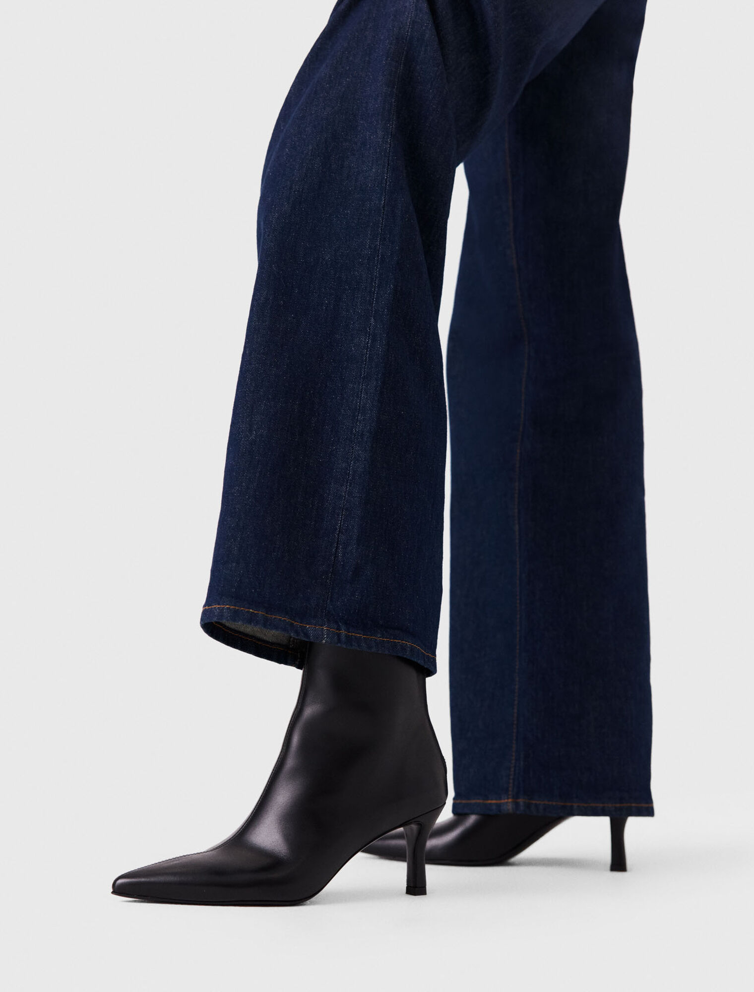 Leather ankle boots