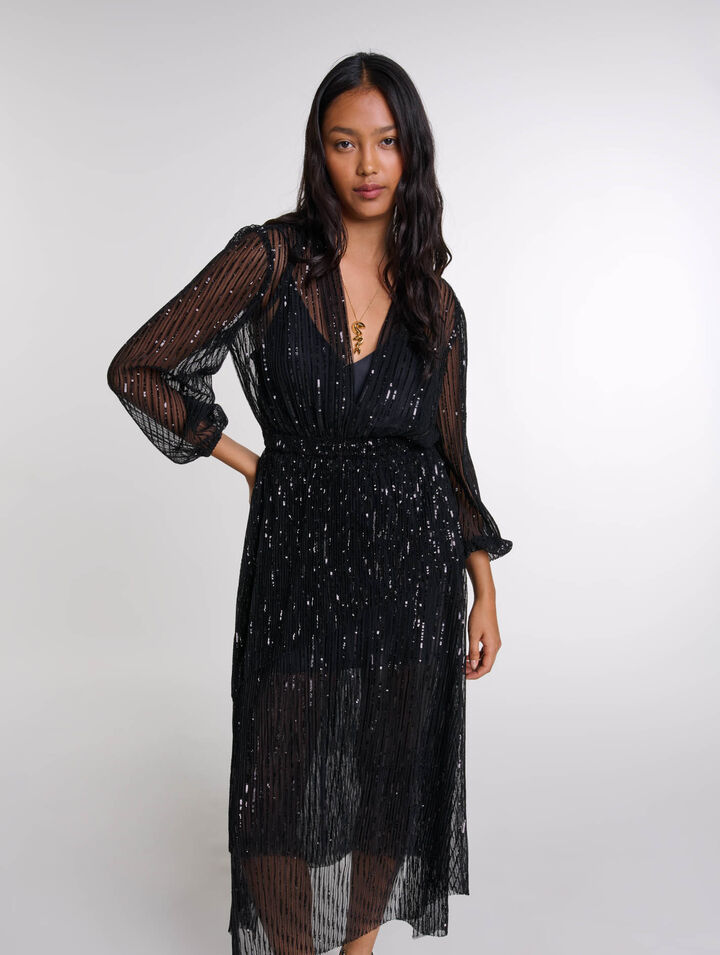 Sequin maxi dress