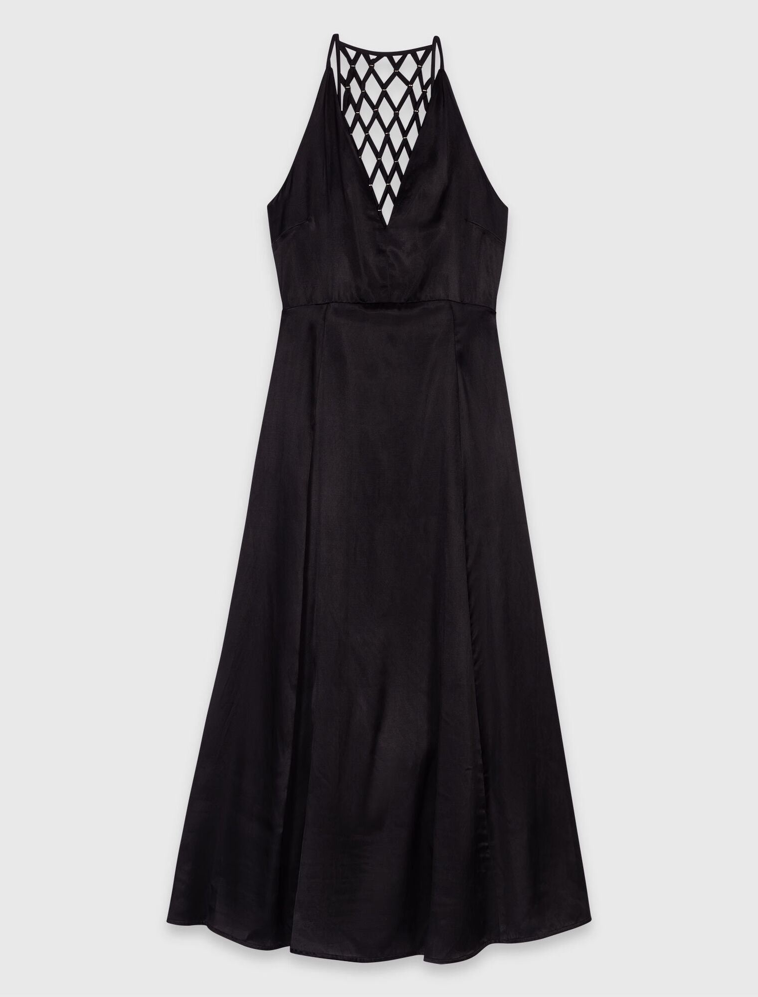 Flowy maxi dress with braided back