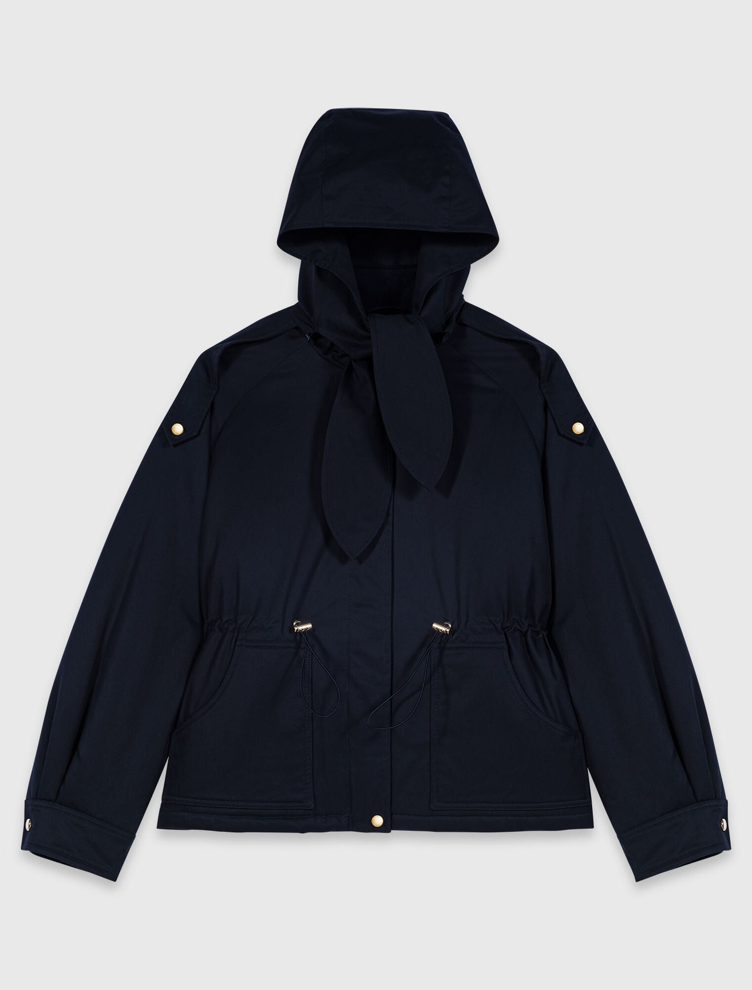 Mid-length quilted parka