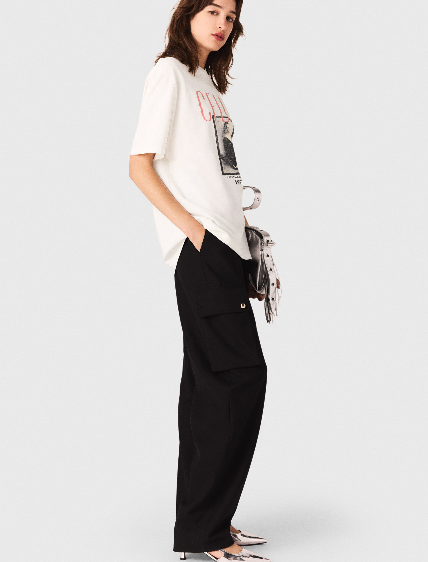 Maje x Céline Dion T-shirt White for Women | Maje