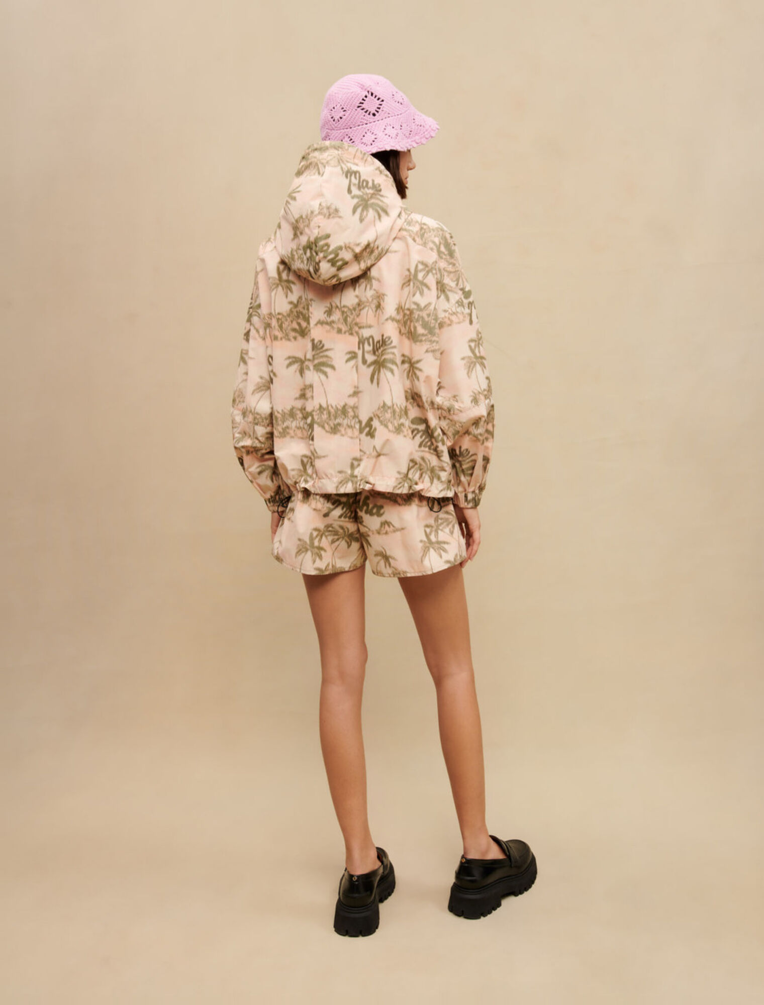 Palm-tree pattern jacket