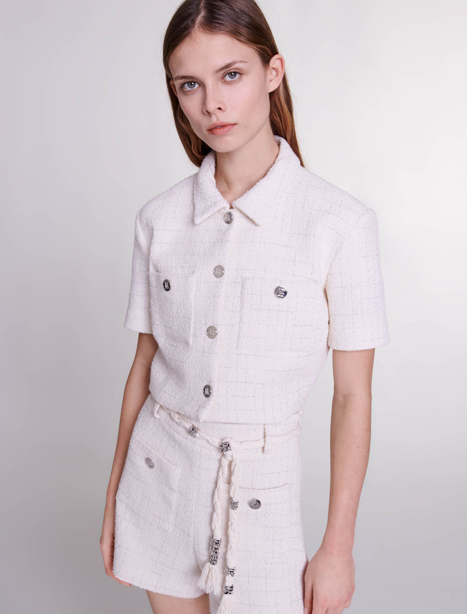 Tweed crop top