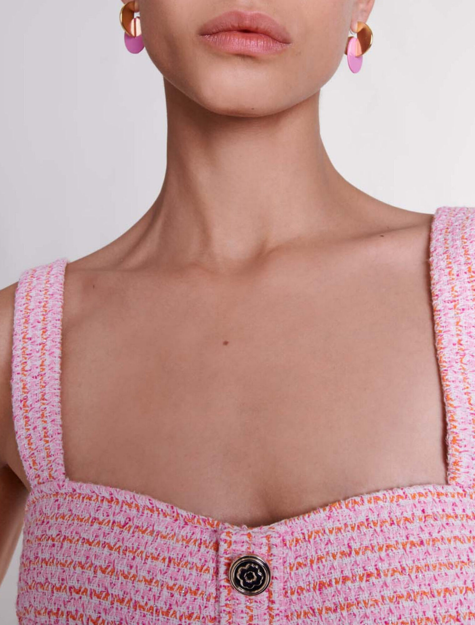 Tweed crop top