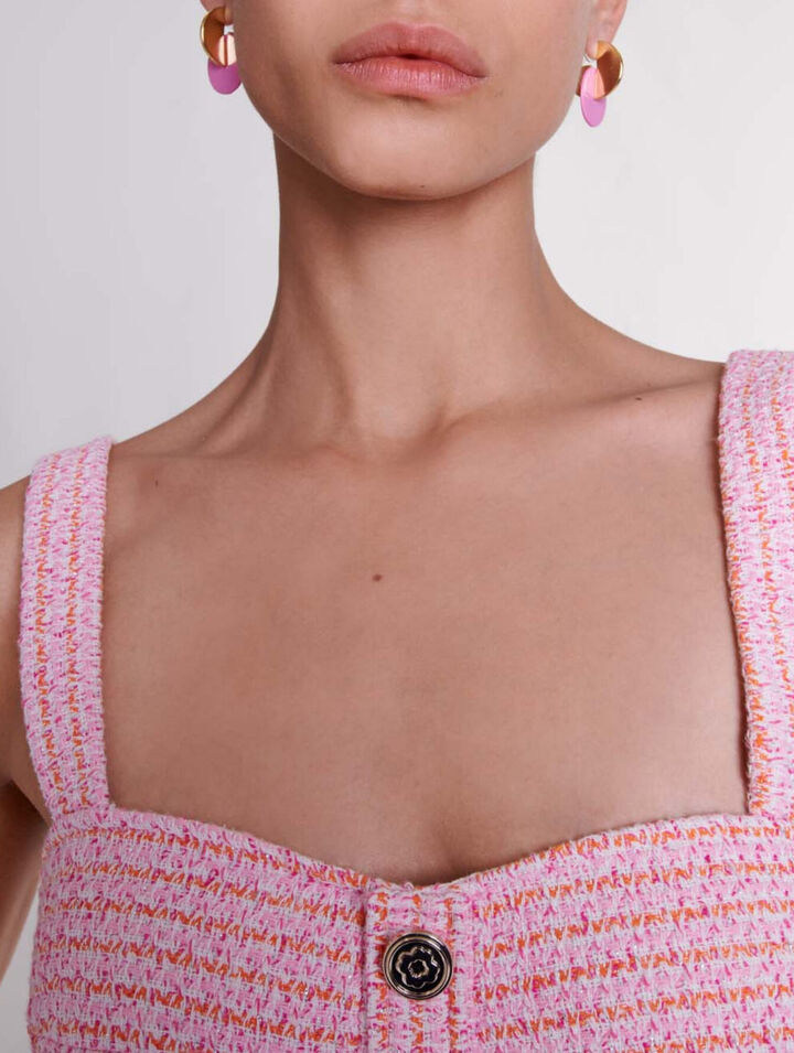 Tweed crop top