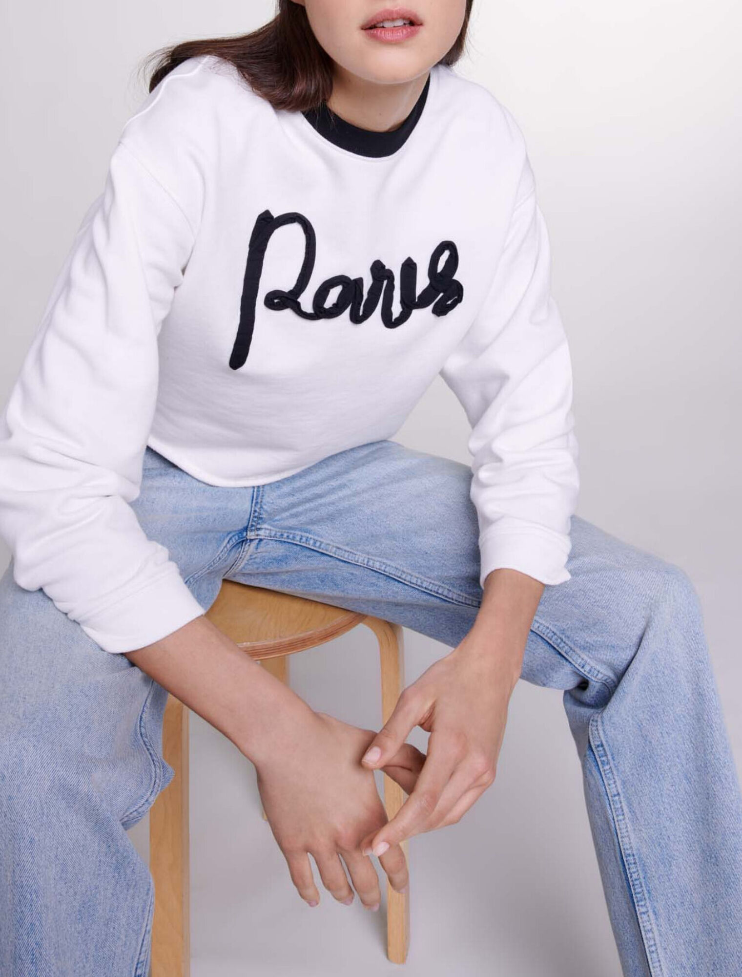 Cropped sweatshirt