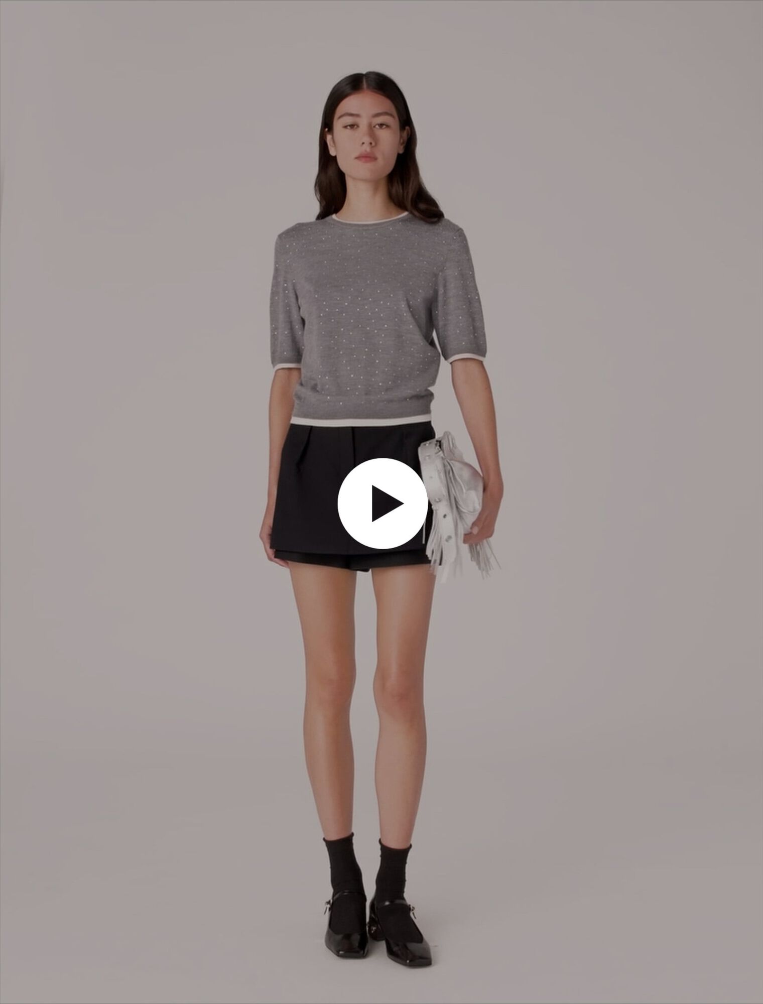 100% wool short-sleeve jumper