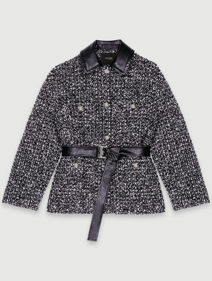 Short tweed coat