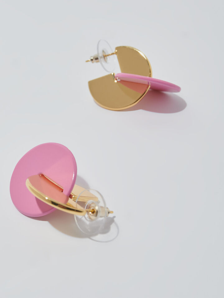 Enameled earrings