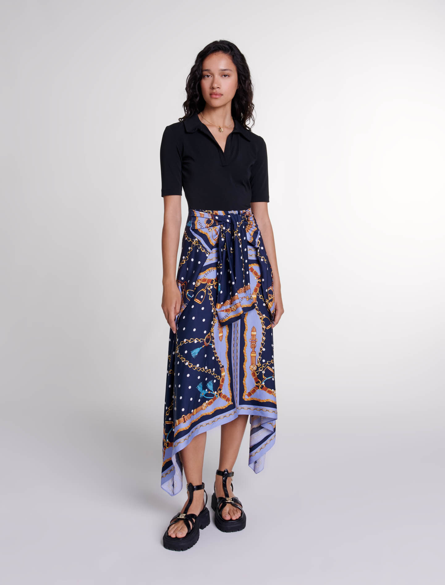 Maje robe foulard 2025