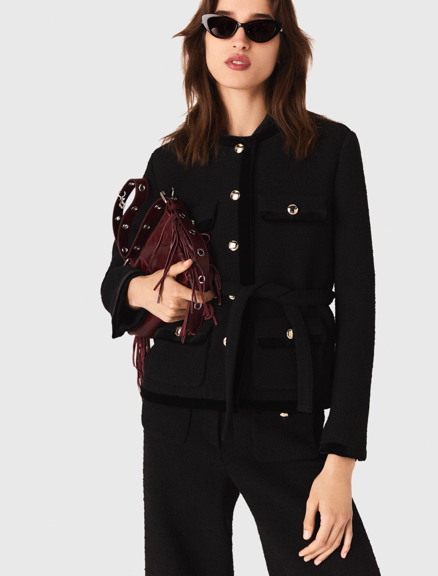 Long tweed jacket