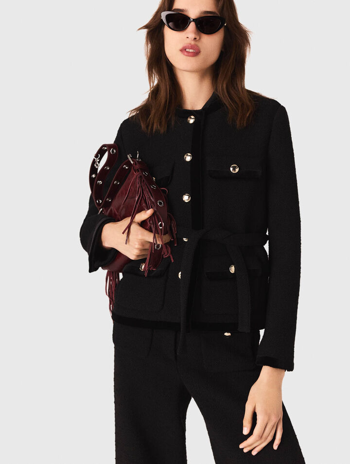 Long tweed jacket