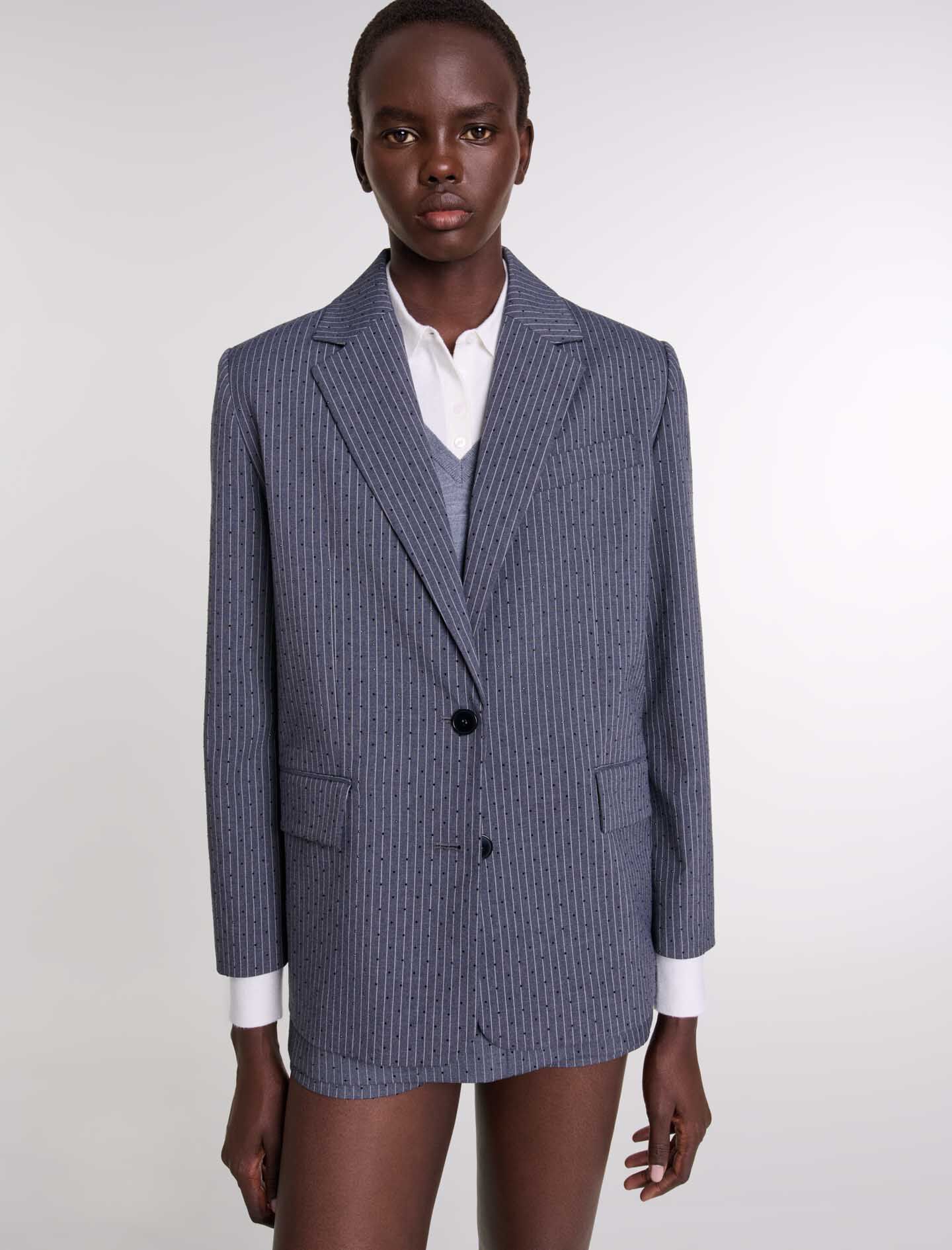 Rhinestone suit jacket - Suit jackets | Maje