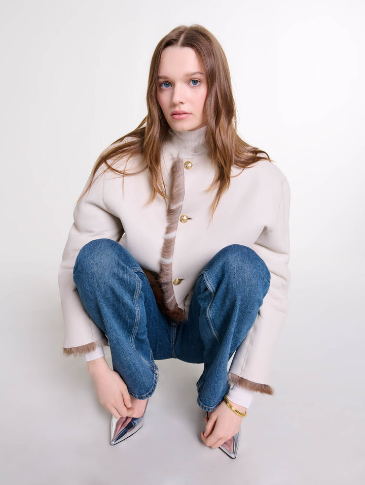 Reversible shearling