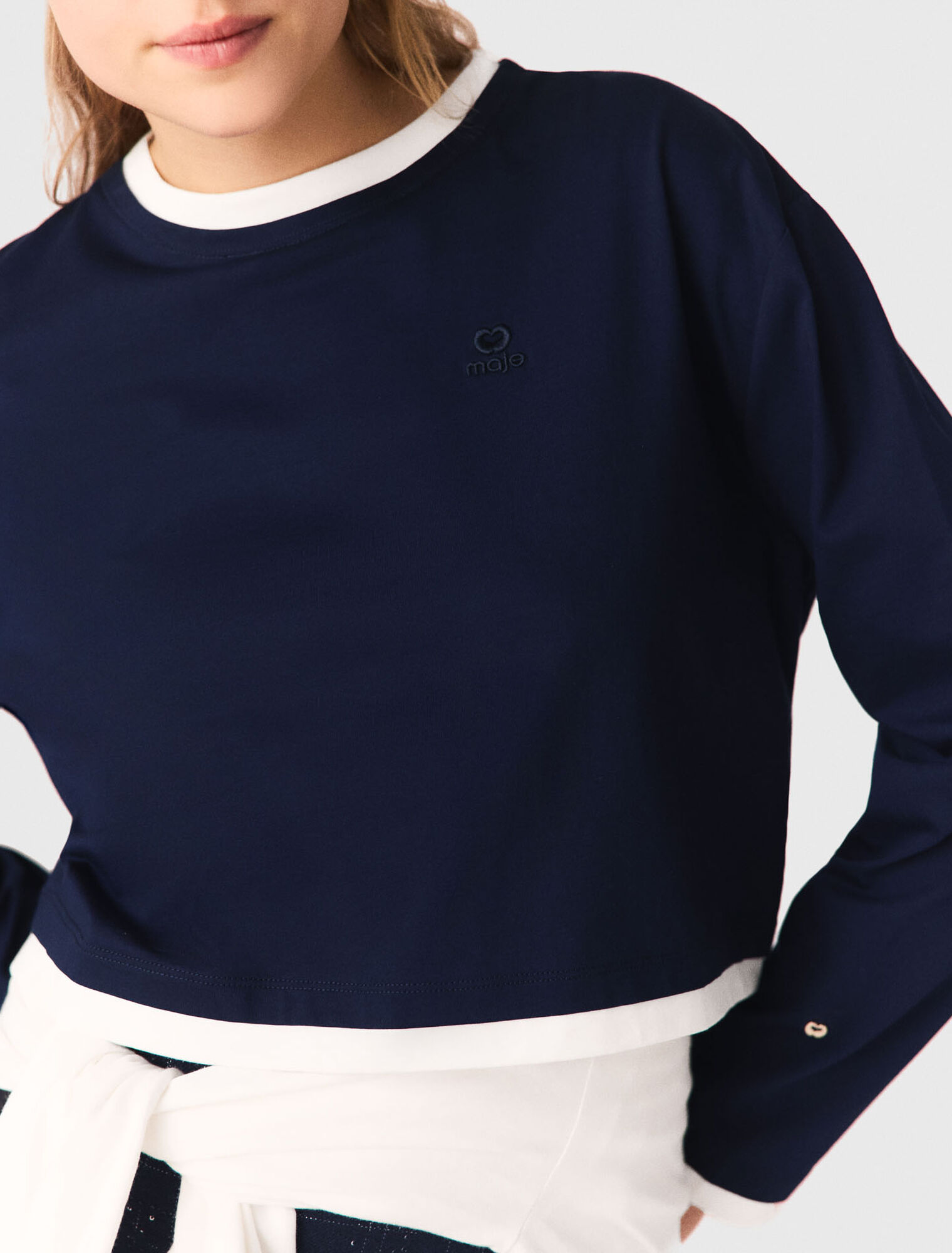 Layered-effect T-shirt