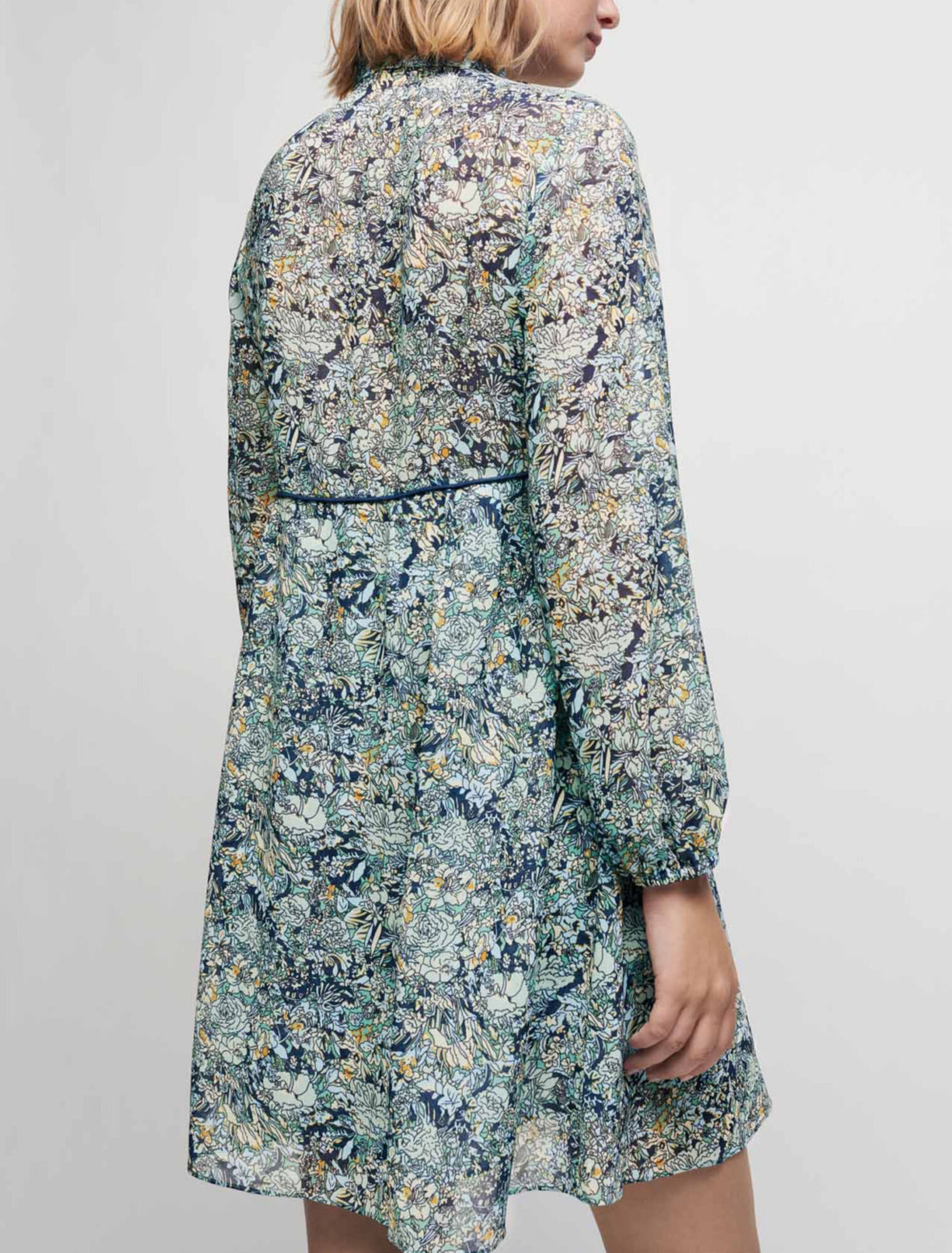 Printed chiffon dress