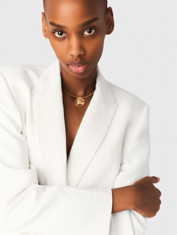 Double-breasted suit jacket