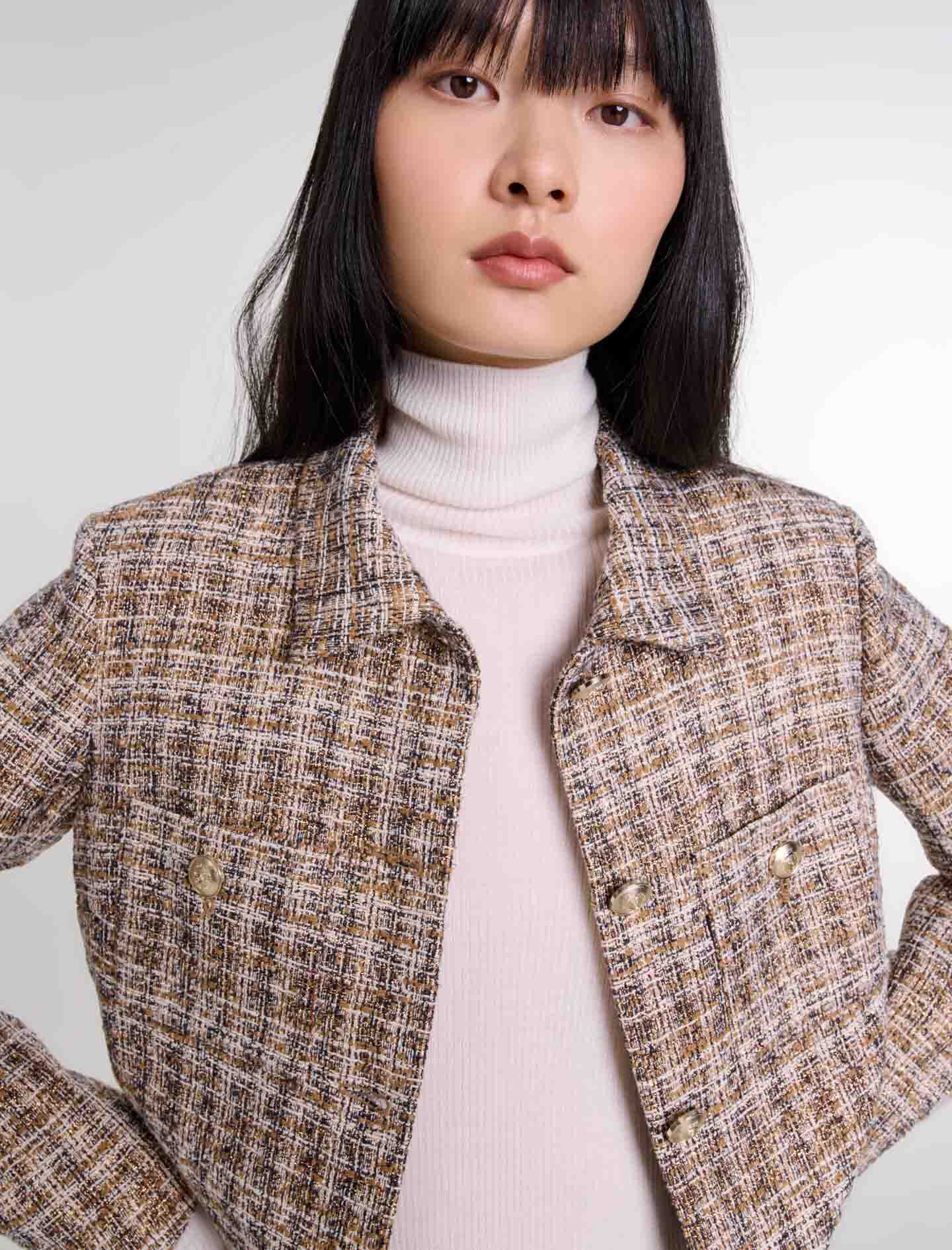 Short tweed jacket - Tweed jackets | Maje
