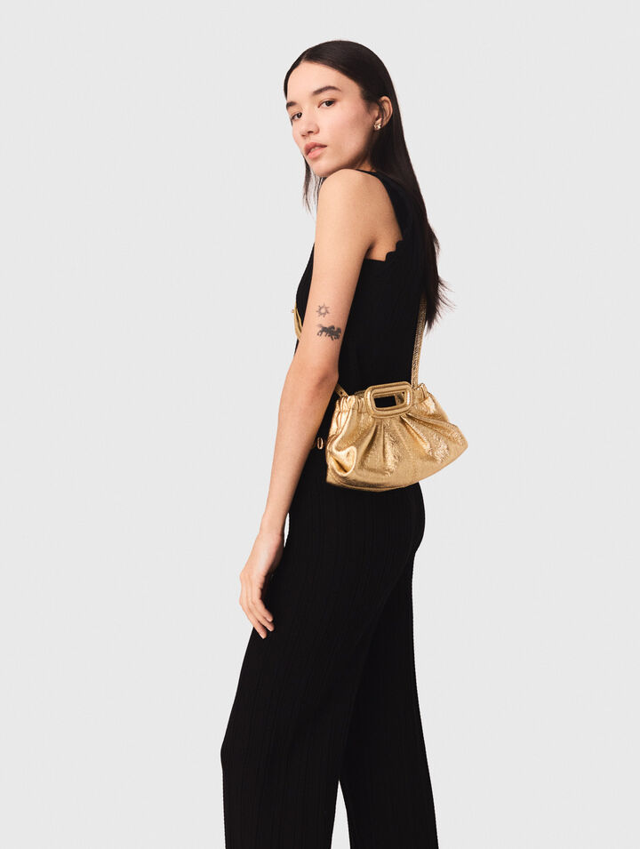 Metallic leather Milpli mini Clutch