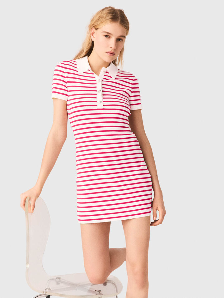 Striped polo dress