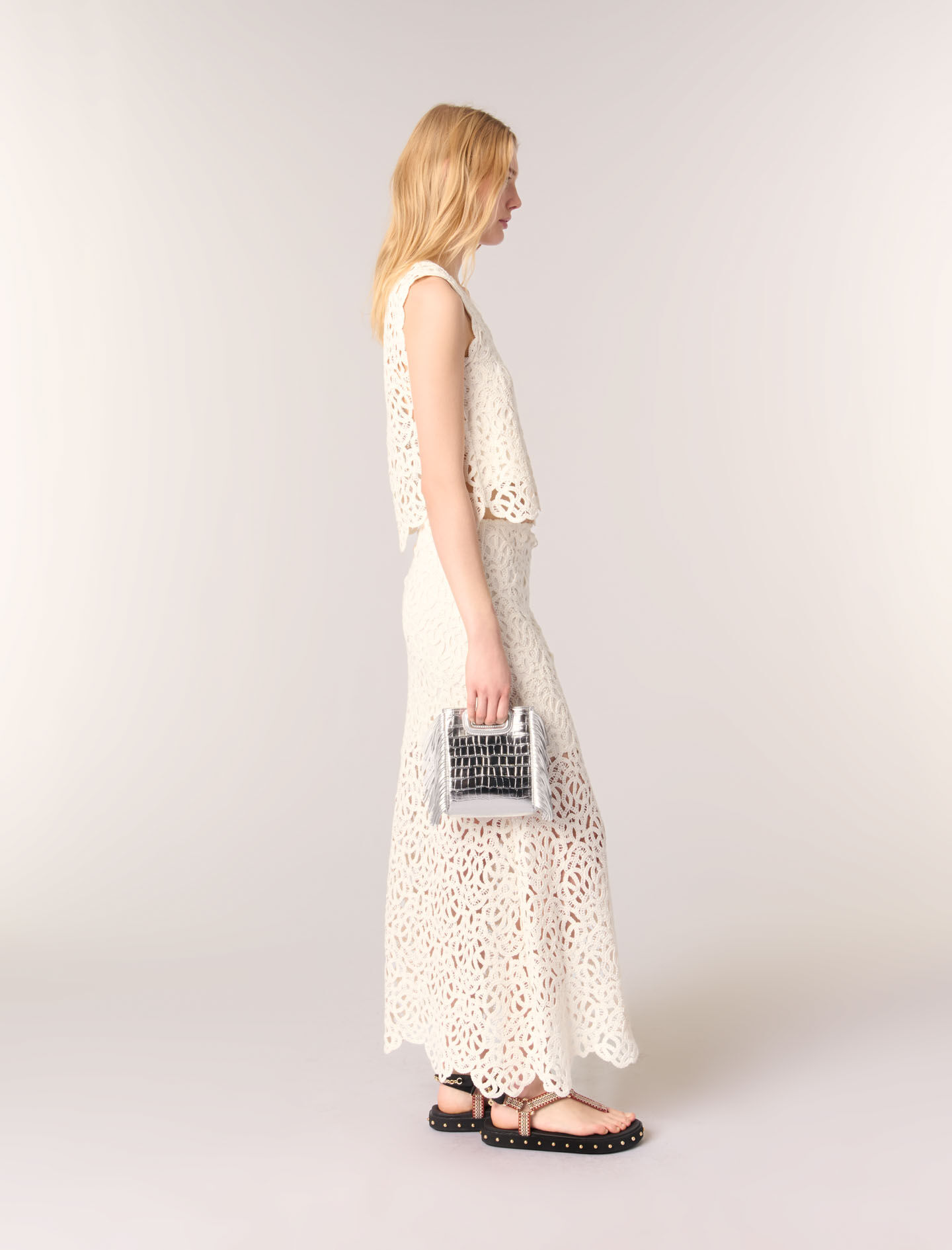 Long crochet skirt - Maxi skirts | Maje Long crochet skirt - Maxi skirts | Maje