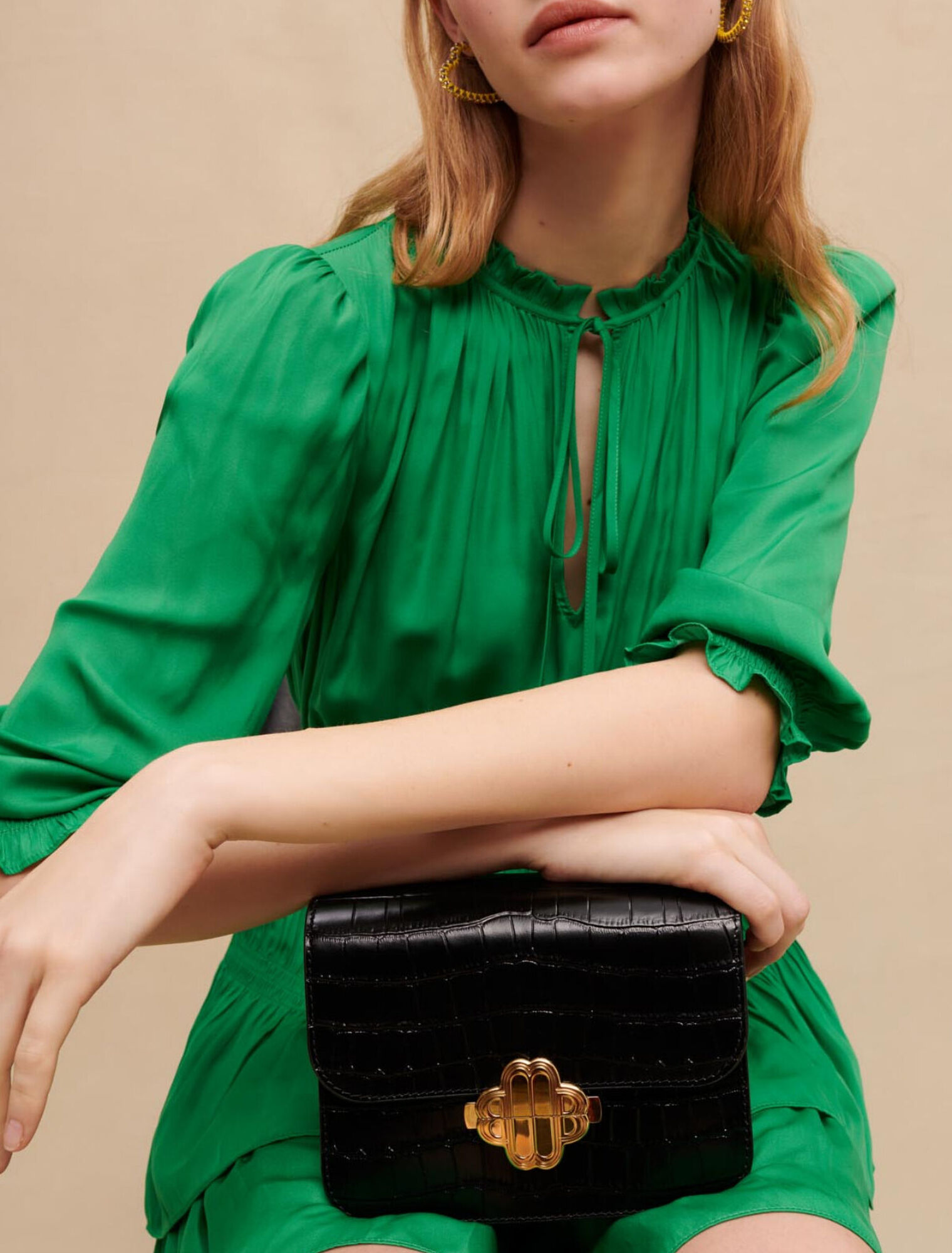 Ruffled mini dress
