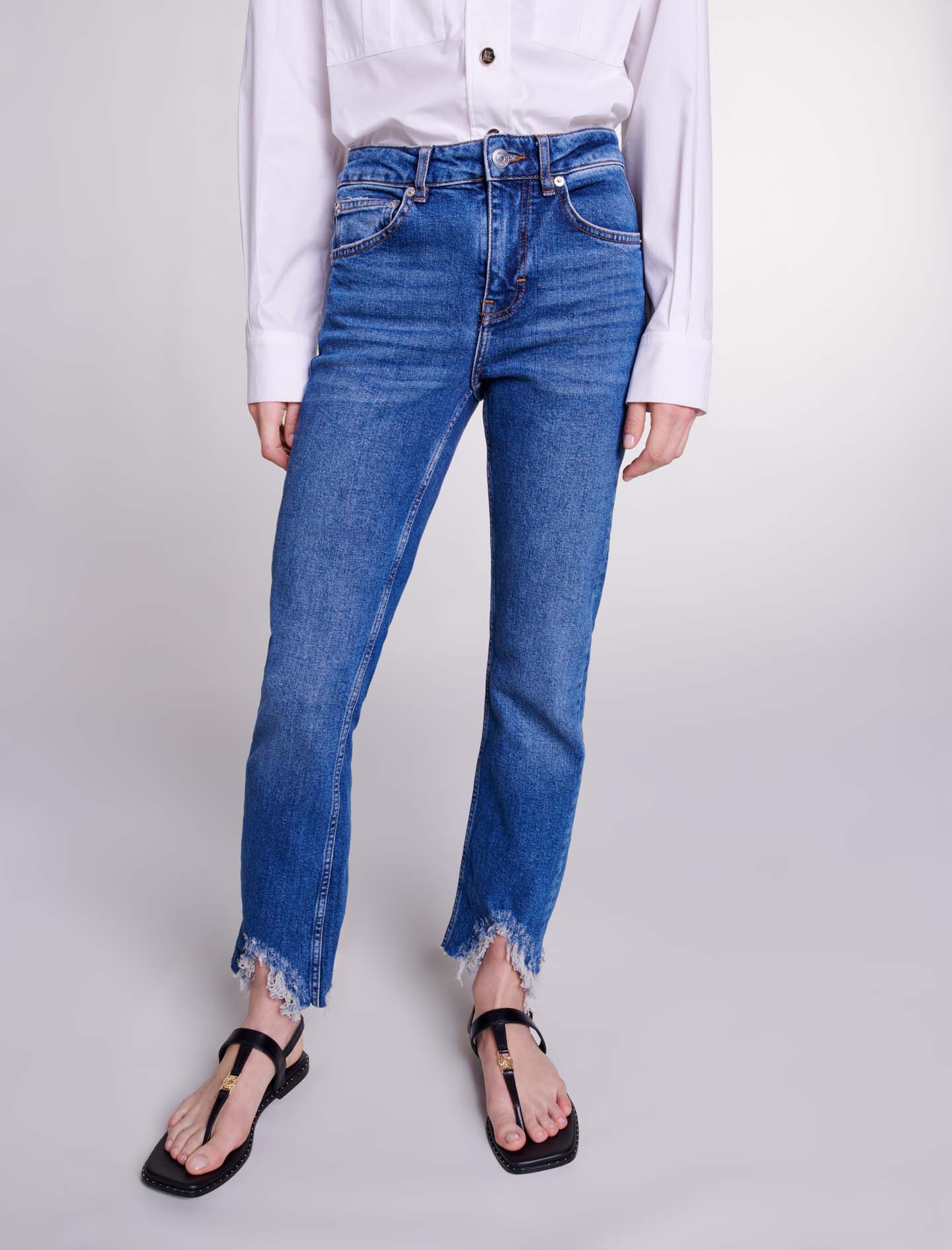 Skinny ripped jeans Jeans Maje