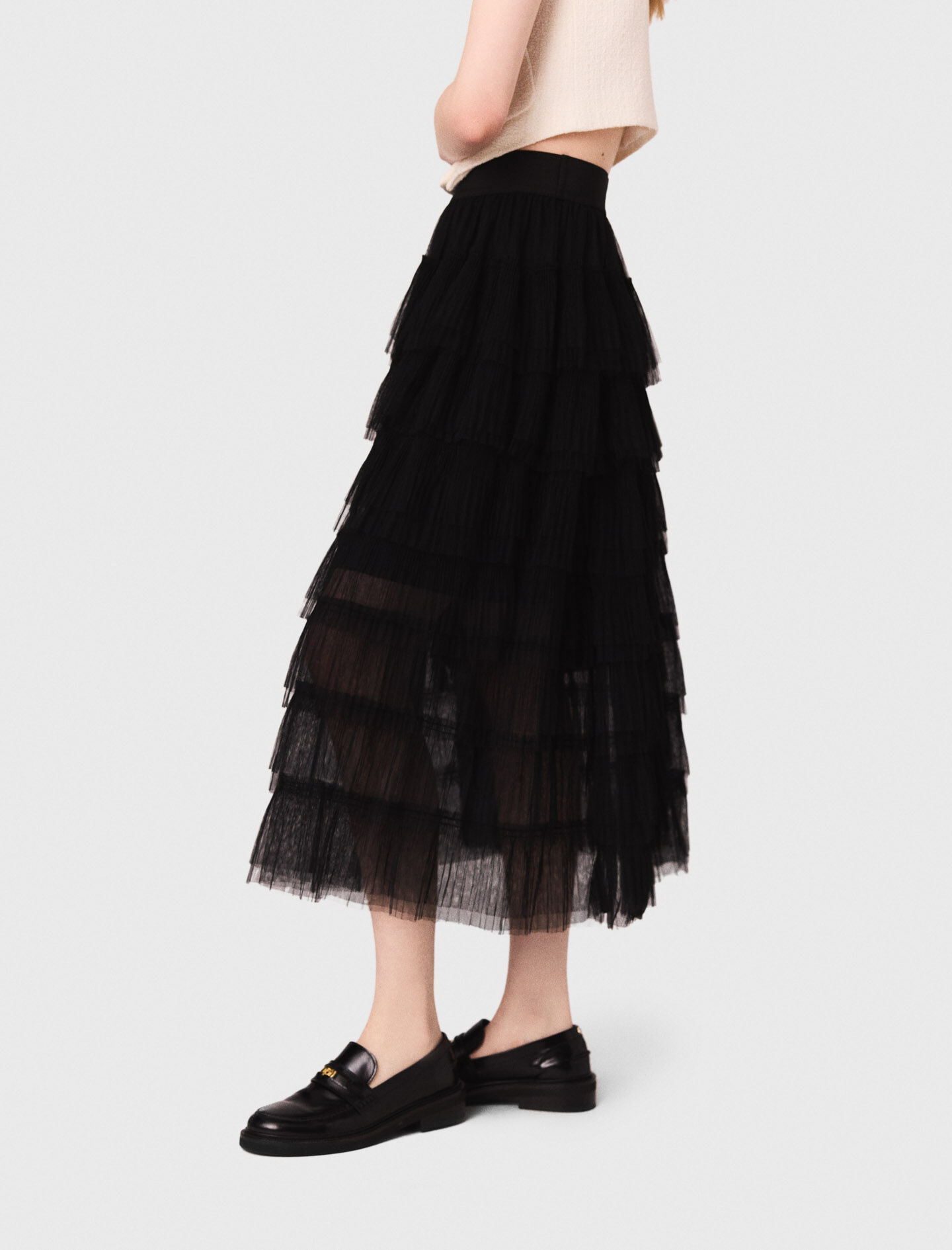 Mardi Mercredi マルディ MAXI SKIRT TULLE 黒 Mardi Mercredi マルディ MAXI SKIRT TULLE 黒 Mardi Mercredi