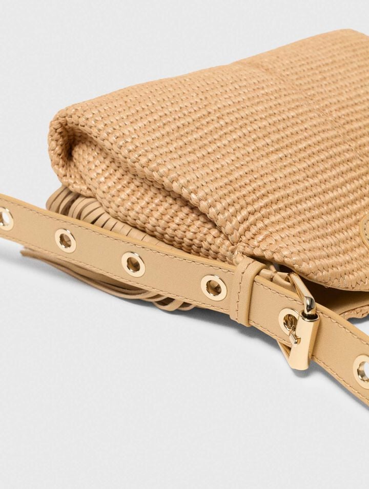 Raffia effect Miss M Mini bag