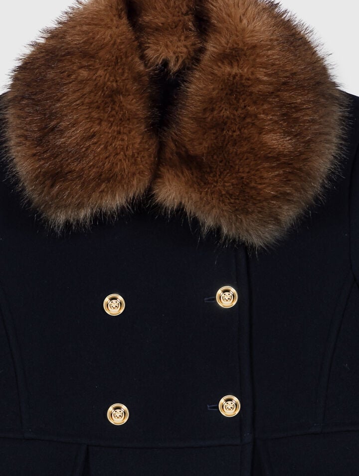 Wool blend coat