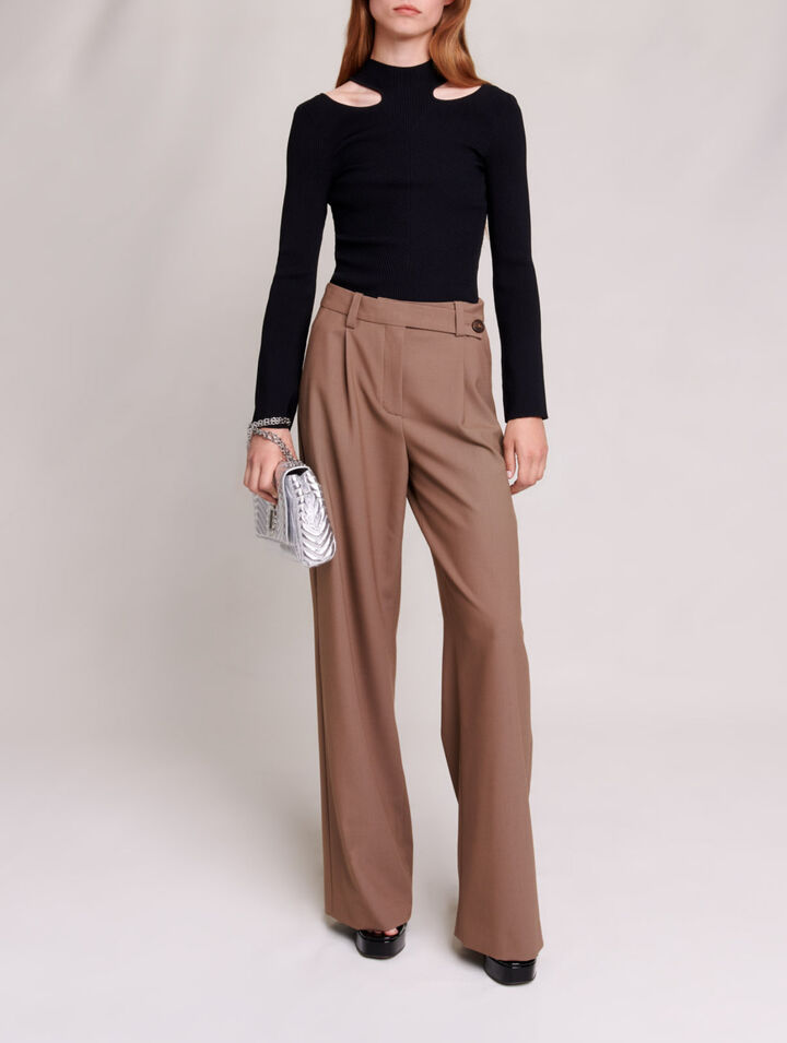 Cutaway knit jumper