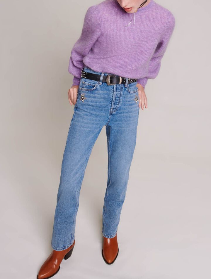 Straight-leg jeans