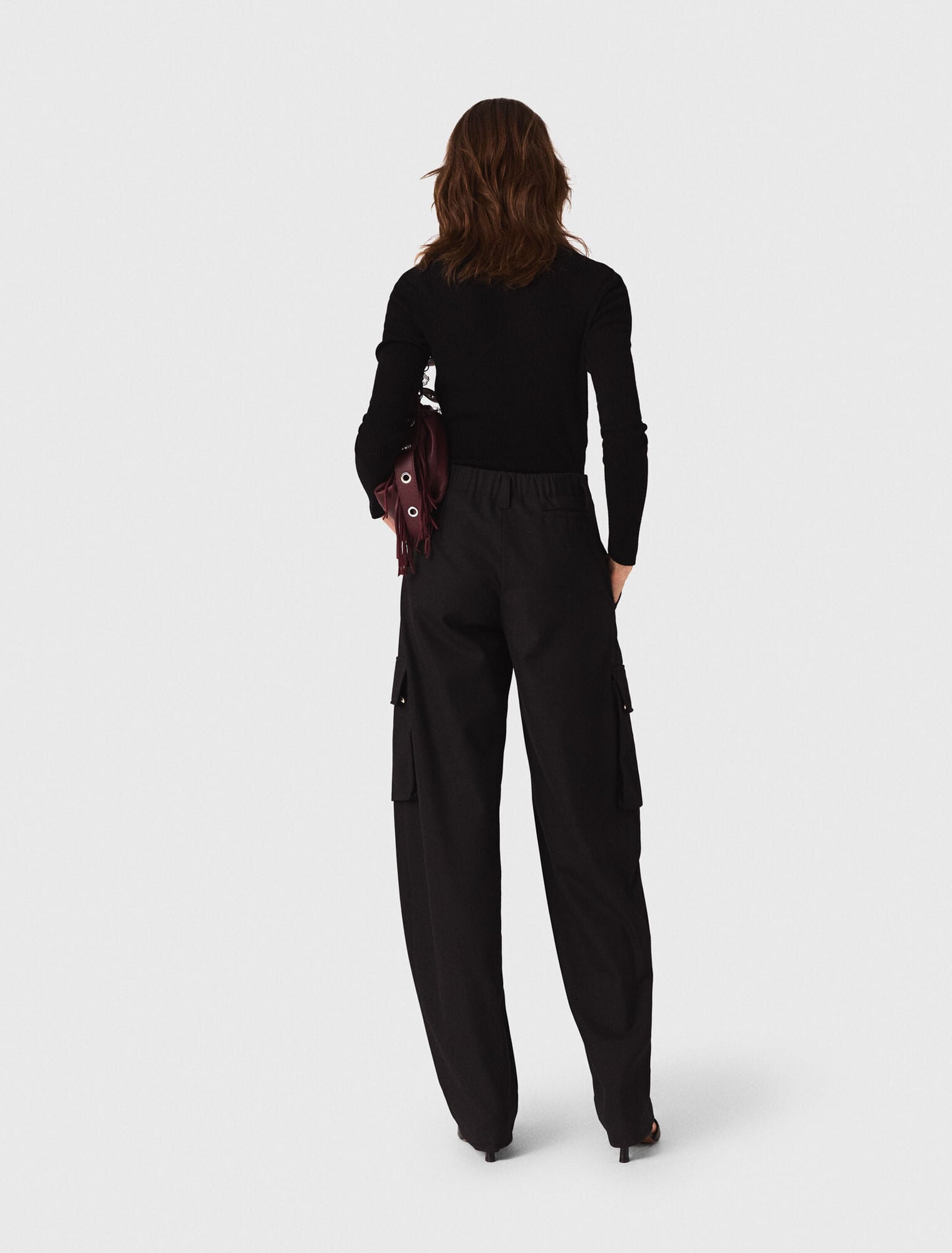 Second-skin high-neck jumper