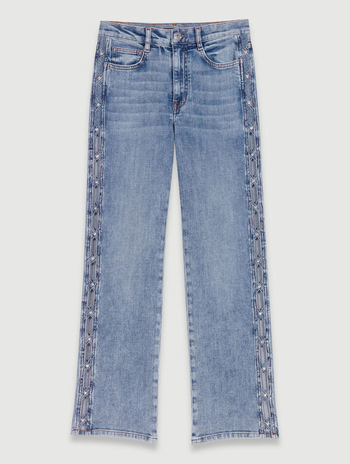 Straight-leg jeans