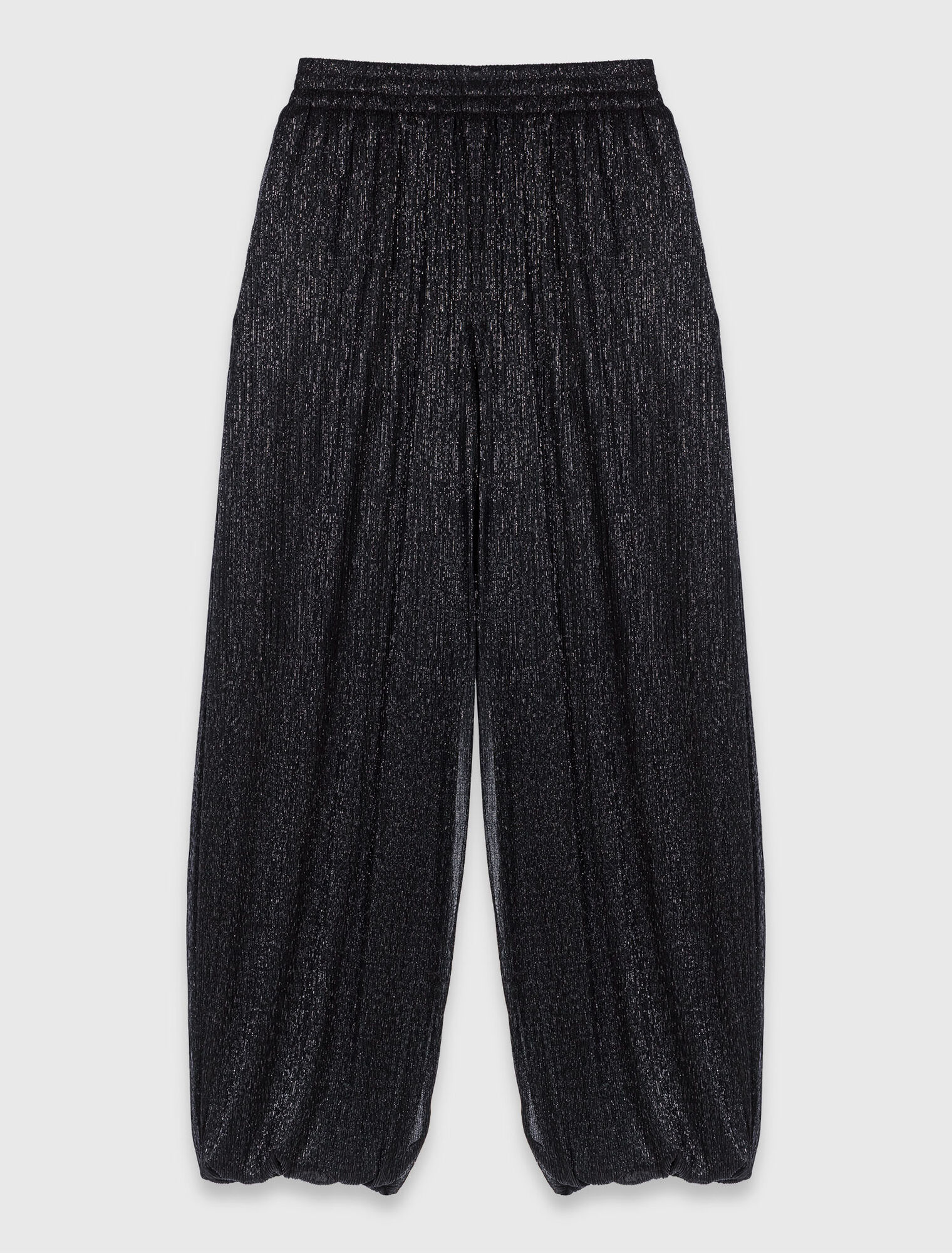 Metallic harem trousers
