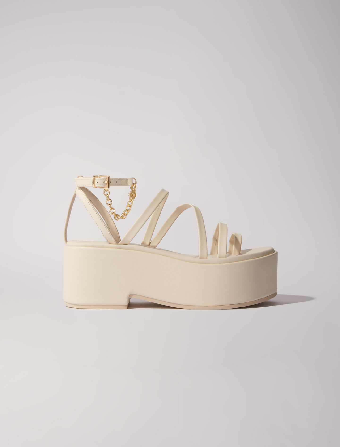 Leather platform sandals All shoes Maje