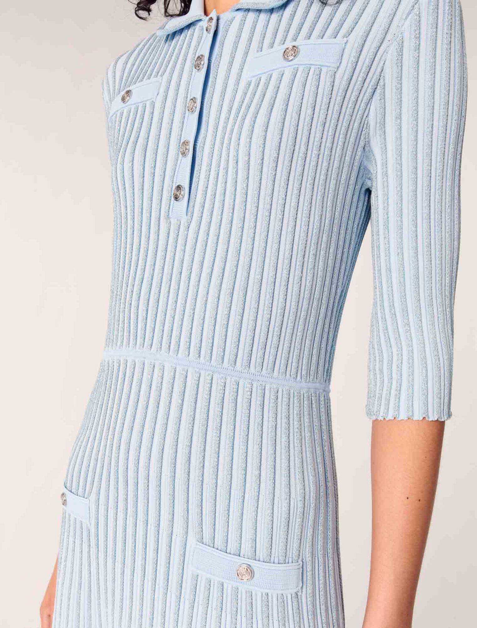 Rib knit midi dress